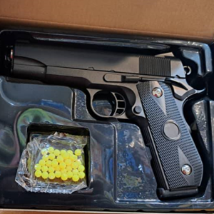 تفنگ اسباب بازی کلت فلزی ساچمه ای ایرسافت گان مدل AIRSOFT GUN V9 -اسباب بازی